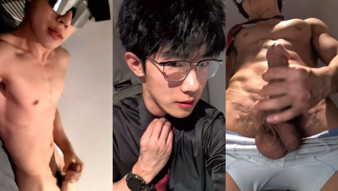 หนุ่มแว่นจีน หล่อแซ่บ ชักว่าวท่าพิสดารงัดควยยักษ์สาวรูดน้ำพุ่งกระฉูด